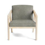 Burr Accent Chair in Natural Latex - Leather Accent Chair Medley Maple Bodie Moss 