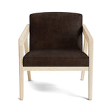 Burr Accent Chair in Natural Latex - Leather Accent Chair Medley Maple Palomar Molasses 