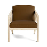 Burr Accent Chair in Natural Latex - Leather Accent Chair Medley Maple Tomo Chestnut 