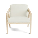 Burr Accent Chair in Natural Latex - Leather Accent Chair Medley Maple Tomo Cream 