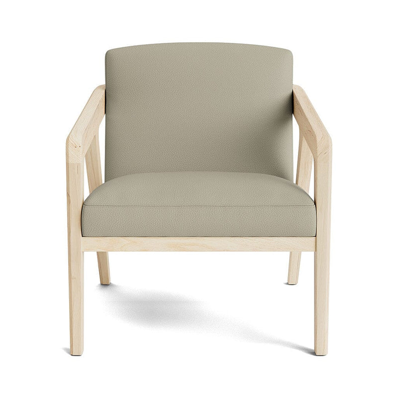 Burr Accent Chair in Natural Latex - Leather Accent Chair Medley Maple Tomo Smoke 