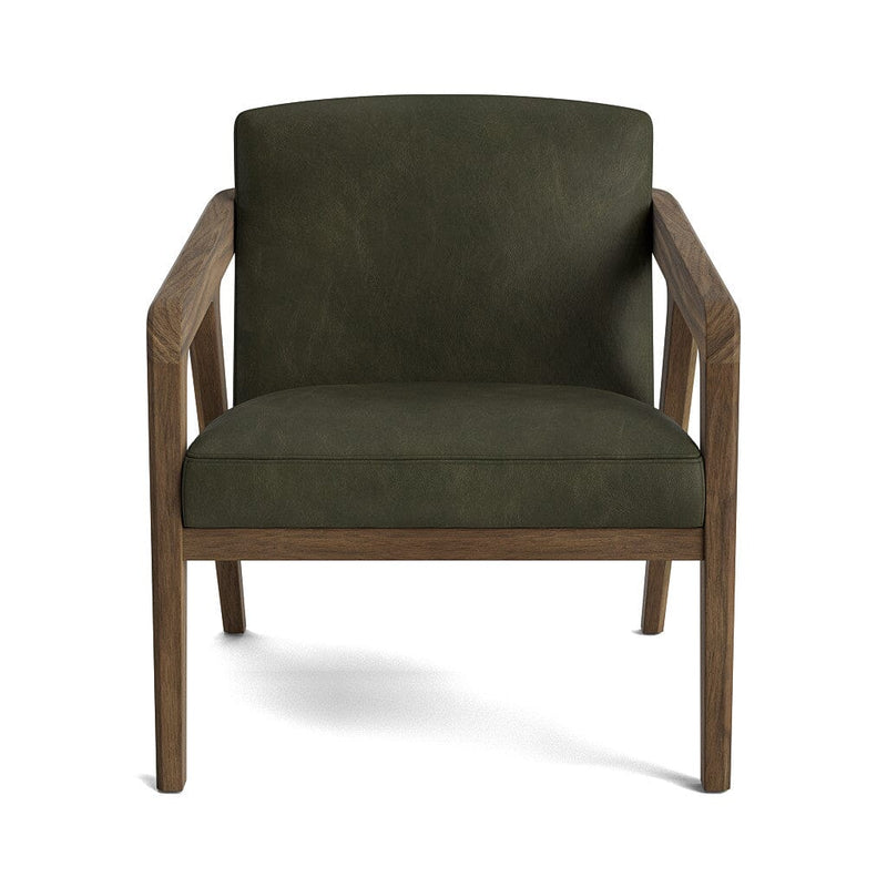 Burr Accent Chair in Natural Latex - Leather Accent Chair Medley Walnut Bodie Moss 