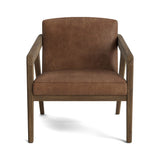 Burr Accent Chair in Natural Latex - Leather Accent Chair Medley Walnut Palomar Saddle 