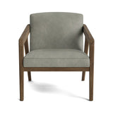 Burr Accent Chair in Natural Latex - Leather Accent Chair Medley Walnut Tomo Smoke 