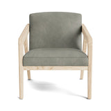 Burr Accent Chair in Natural Latex - Leather Accent Chair Medley White Oak Bodie Smoke 