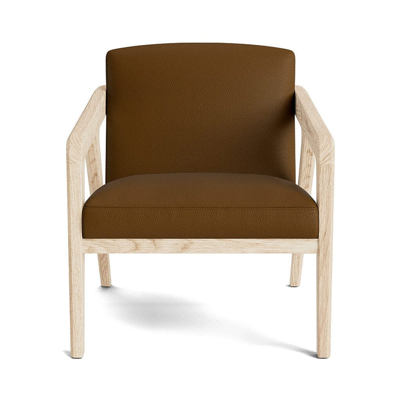 Burr Accent Chair in Natural Latex - Leather Accent Chair Medley White Oak Tomo Chestnut 