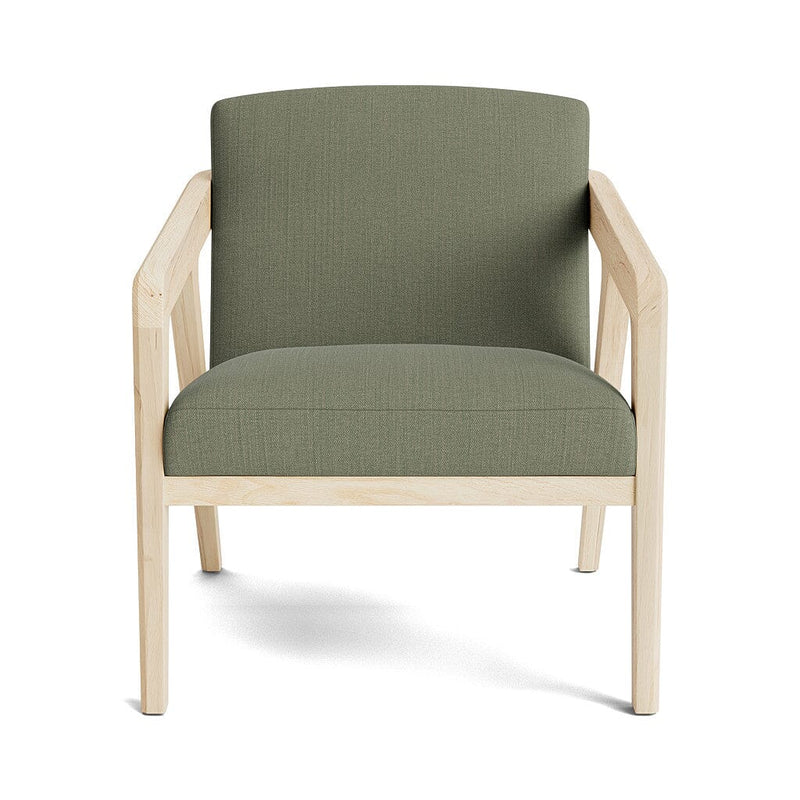 Burr Accent Chair in Natural Latex - Linen Accent Chair Medley Maple Juneberry Caribou 