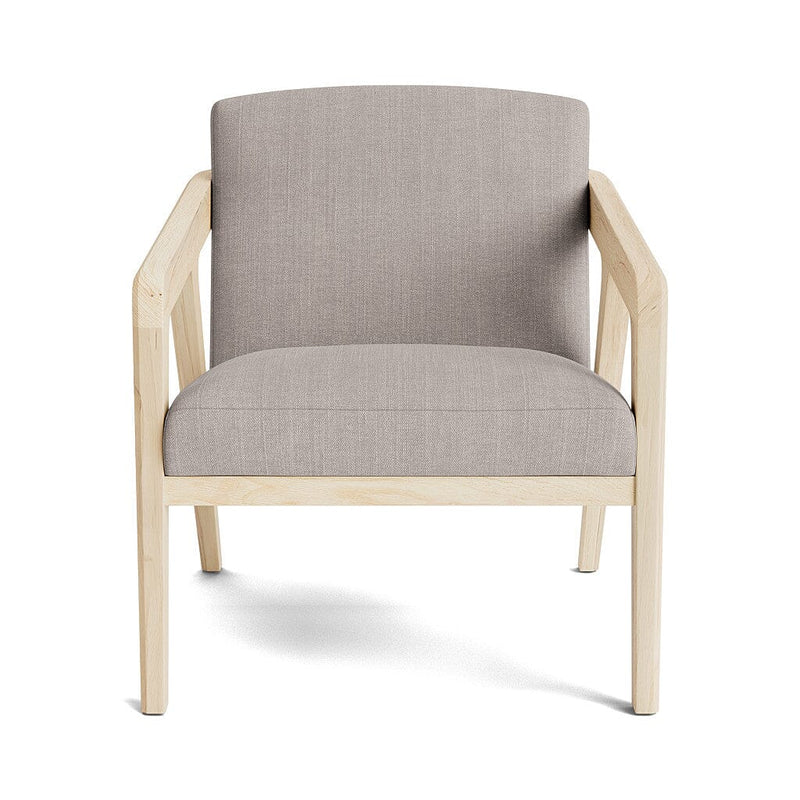 Burr Accent Chair in Natural Latex - Linen Accent Chair Medley Maple Juneberry Cobblestone 