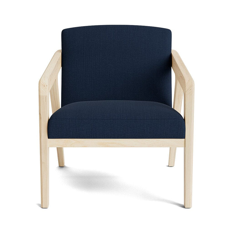 Burr Accent Chair in Natural Latex - Linen Accent Chair Medley Maple Juneberry Indigo 