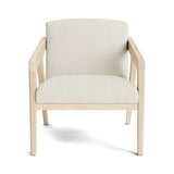 Burr Accent Chair in Natural Latex - Linen Accent Chair Medley Maple Juneberry Jasmine 