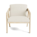 Burr Accent Chair in Natural Latex - Linen Accent Chair Medley Maple Juneberry Porridge 