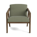 Burr Accent Chair in Natural Latex - Linen Accent Chair Medley Walnut Juneberry Caribou 