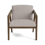 Burr Accent Chair in Natural Latex - Linen Accent Chair Medley Walnut Juneberry Cobblestone 