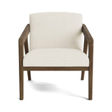 Burr Accent Chair in Natural Latex - Linen Accent Chair Medley Walnut Juneberry Porridge 