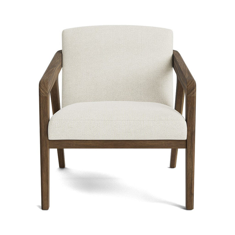 Burr Accent Chair in Natural Latex - Linen Accent Chair Medley Walnut Stonecrop Oyster 