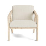 Burr Accent Chair in Natural Latex - Linen Accent Chair Medley White Oak Juneberry Jasmine 