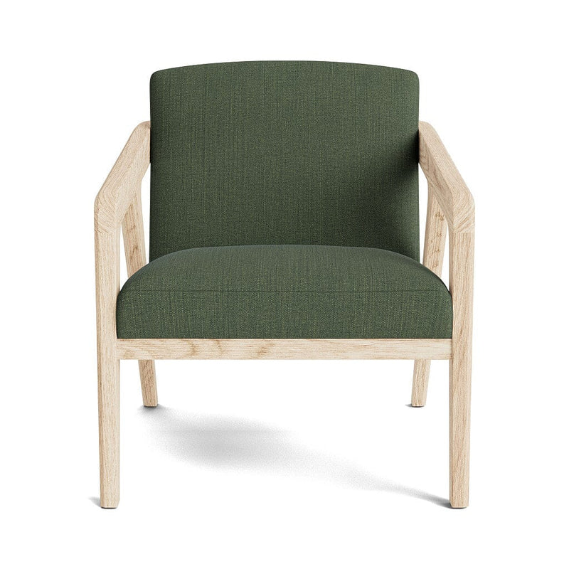 Burr Accent Chair in Natural Latex - Linen Accent Chair Medley White Oak Juneberry Tarragon 