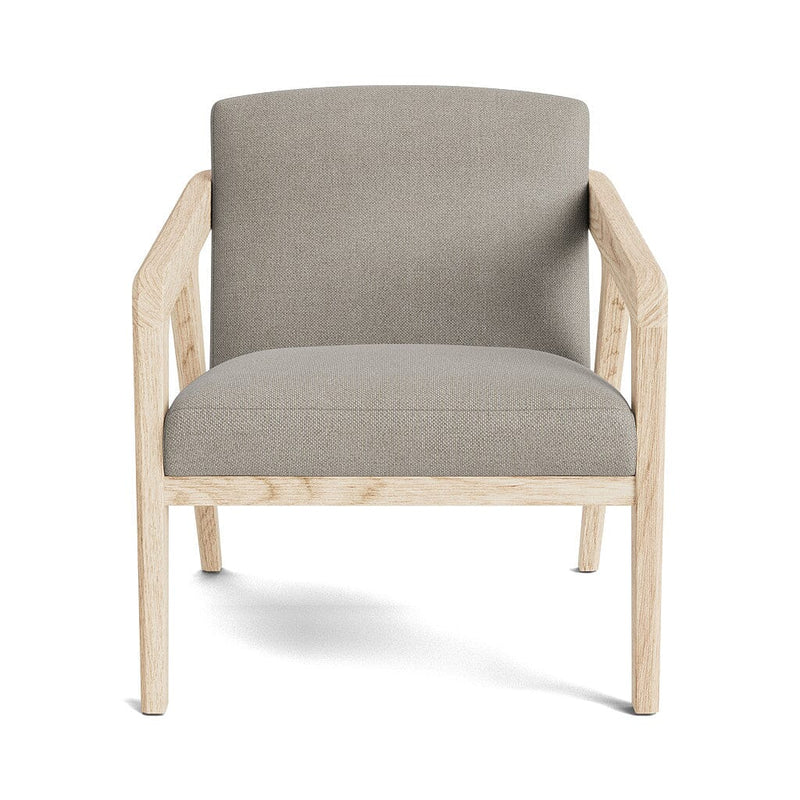 Burr Accent Chair in Natural Latex - Linen Accent Chair Medley White Oak Stonecrop Flax 