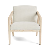 Burr Accent Chair in Natural Latex - Linen Accent Chair Medley White Oak Stonecrop Oyster 