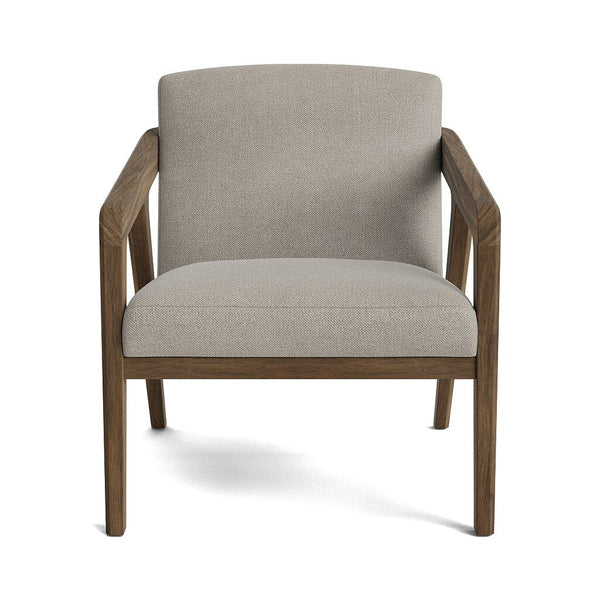 Burr Accent Chair in Natural Latex - Recycled Polyester Accent Chair Medley Walnut Poplar Bouclé Bayberry 