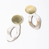 Canyon Drop Earrings Earrings Mulxiply Raku + Brass 