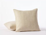 Canyon Organic Decorative Pillow Cover Throw Pillows Coyuchi Praline Herringbone 22" x 22" 