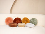 Casa Amarosa Mini Velvet Round Handmade Pillow - Clay- 11 Inch CUSHIONS Casa Amarosa 