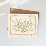 Chamomile Congratulations Greeting Card Greeting Card Elana Gabrielle 