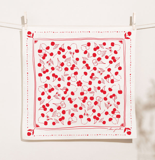 Cherries Cotton Bandana Bandanas Elana Gabrielle 