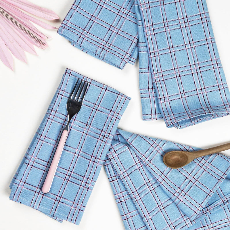 Chiapas Plaid Napkin Set Napkins Archive New York 