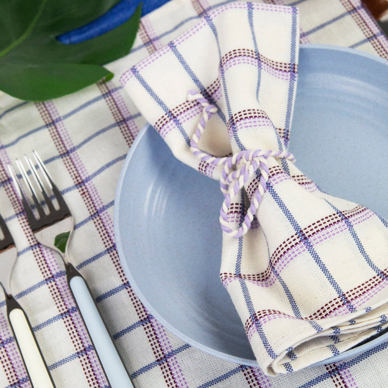 Chiapas Plaid Napkin Set Napkins Archive New York 