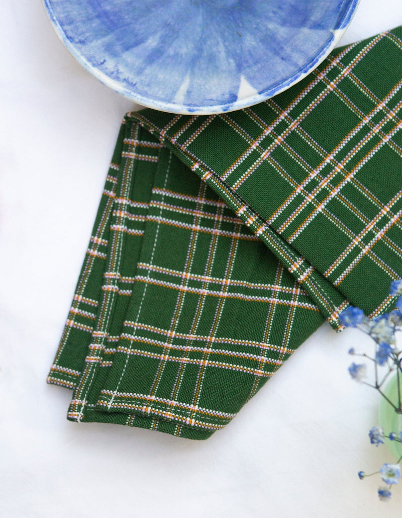 Chiapas Plaid Napkin Set Napkins Archive New York 