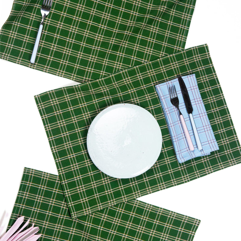 Chiapas Plaid Placemat Set Placemats Archive New York 