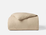 Cloud Brushed Organic Flannel Heather Texture Duvet Cover Duvet Covers Coyuchi Camel Heather Twin 