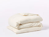 Cloud Soft Organic Sateen Duvet Cover Duvet Covers Coyuchi Undyed Twin 