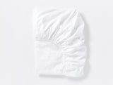 Cloud Soft Organic Sateen Fitted Sheet Fitted Sheets Coyuchi Alpine White Twin 