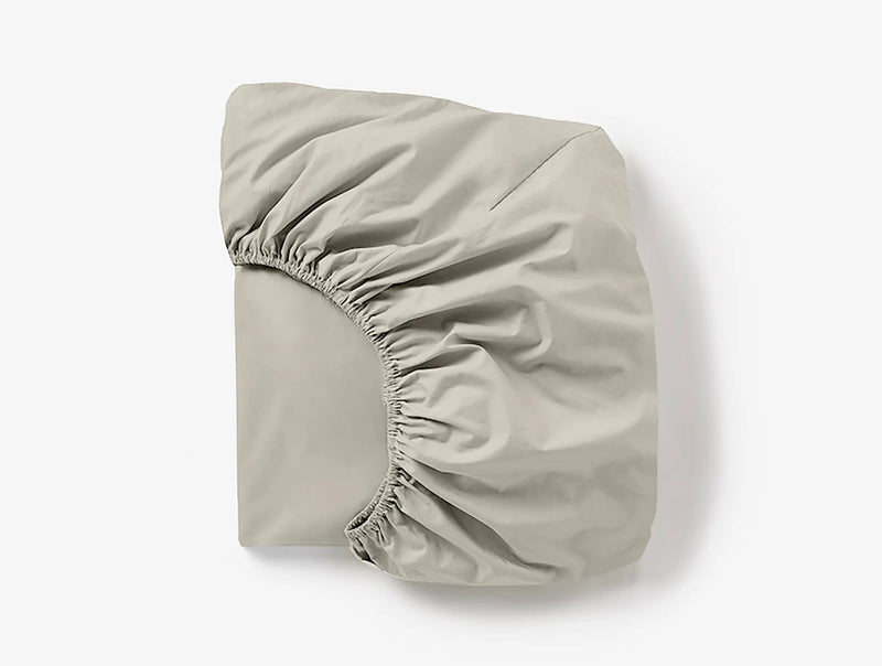 Cloud Soft Organic Sateen Fitted Sheet Fitted Sheets Coyuchi Stone Twin 