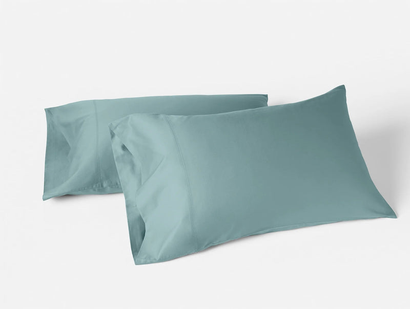 Cloud Soft Organic Sateen Pillowcases Pillowcases Coyuchi Pacific Blue Standard/Queen 