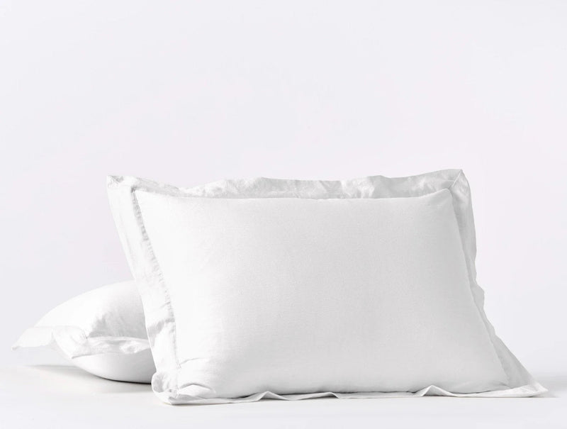 Cloud Soft Organic Sateen Sham Shams Coyuchi Alpine White Standard Sham 