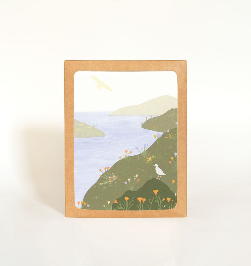 Coastal Cliffs Greeting Card Greeting Card Elana Gabrielle 