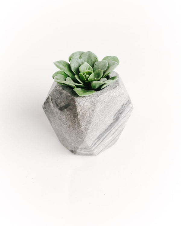 Creative Women Geo Marble Planter Pots & Planters Creative Women 