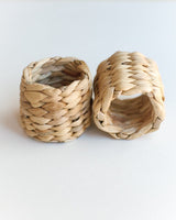 Creative Women Water Hyacinth Napkin Ring Set Napkin Rings Creative Women 