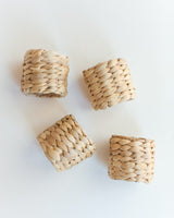 Creative Women Water Hyacinth Napkin Ring Set Napkin Rings Creative Women 