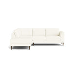 Dekayess Bumper Sectional in Natural Latex - Cotton Bumper Sectional Medley Larkspur Pearl Bumper Right 130" 