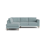 Dekayess Bumper Sectional in Natural Latex - Cotton Bumper Sectional Medley Larkspur Steel Bumper Right 130" 