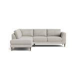 Dekayess Bumper Sectional in Natural Latex - Cotton Bumper Sectional Medley Meadow Dove Bumper Right 130" 