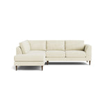 Dekayess Bumper Sectional in Natural Latex - Cotton Bumper Sectional Medley Meadow Natural Bumper Right 130" 