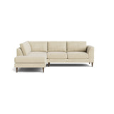 Dekayess Bumper Sectional in Natural Latex - Cotton Bumper Sectional Medley Meadow Pebble Bumper Right 130" 