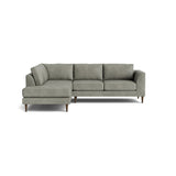 Dekayess Bumper Sectional in Natural Latex - Leather Bumper Sectional Medley Bodie Smoke Bumper Right 130" 