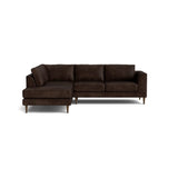 Dekayess Bumper Sectional in Natural Latex - Leather Bumper Sectional Medley Palomar Molasses Bumper Right 130" 